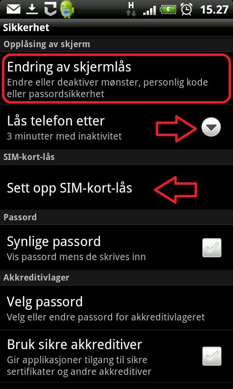 Android-telefon innstillinger sikkerhet skjermlås.jpg