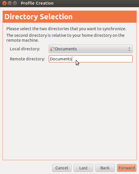 Unison directory selection.png