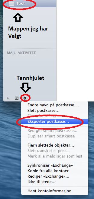 Mac OS X: Arkivering i Mail – IT-hjelp UiB