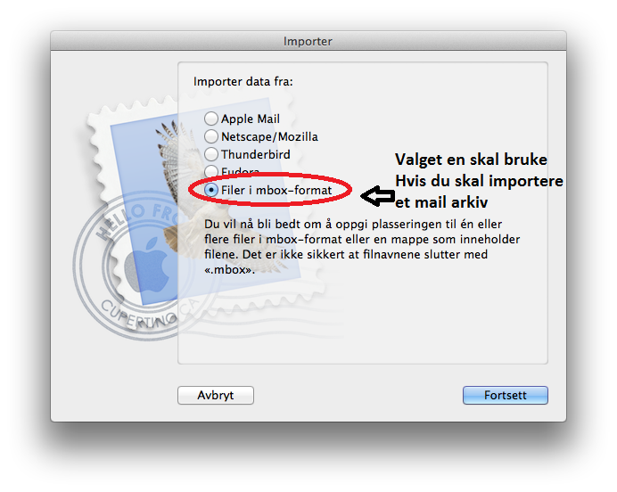 Mac OS X: Arkivering i Mail – IT-hjelp UiB